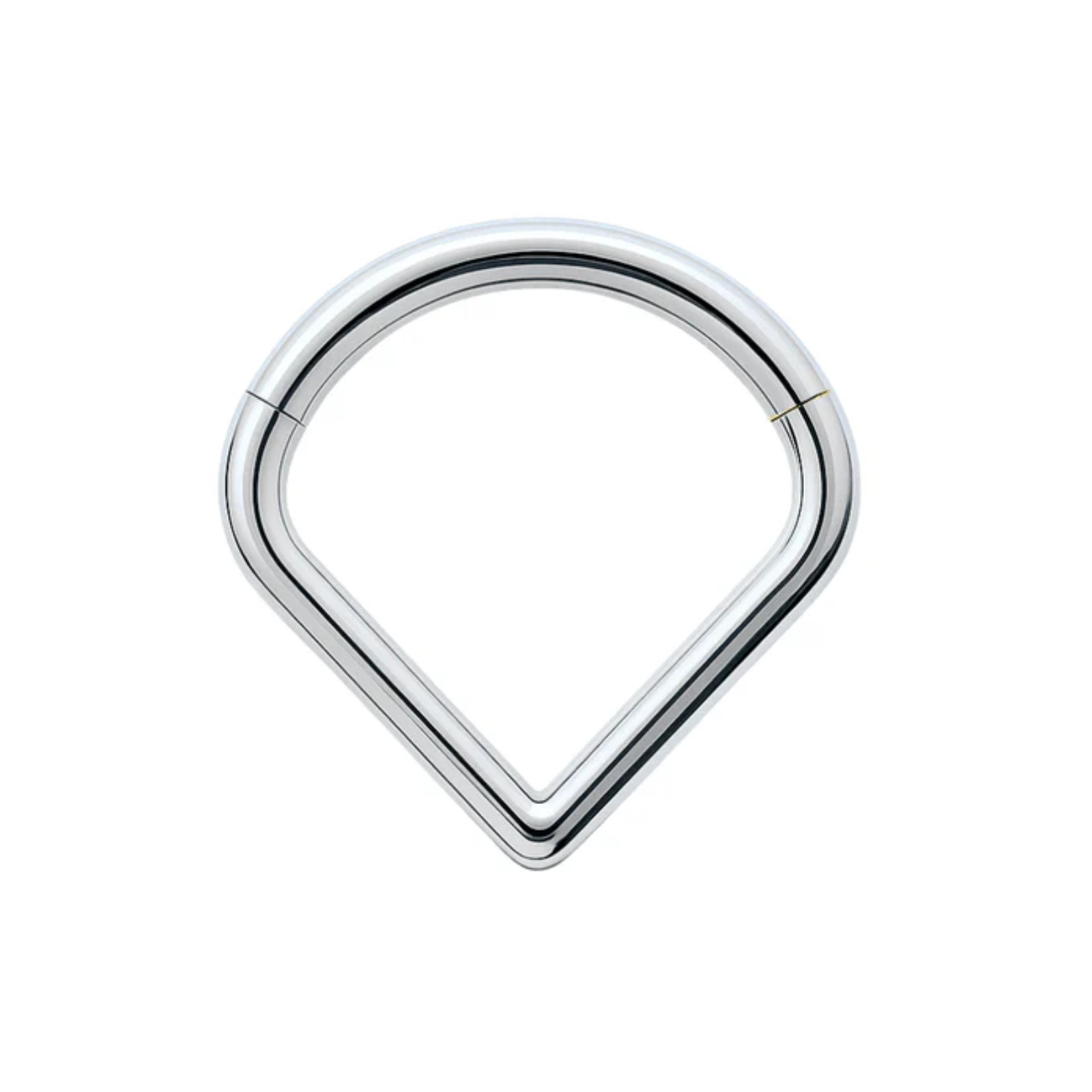 G23 Titanium V-Shape Hinged Segment Clicker Ring Septum Nose Cartilage