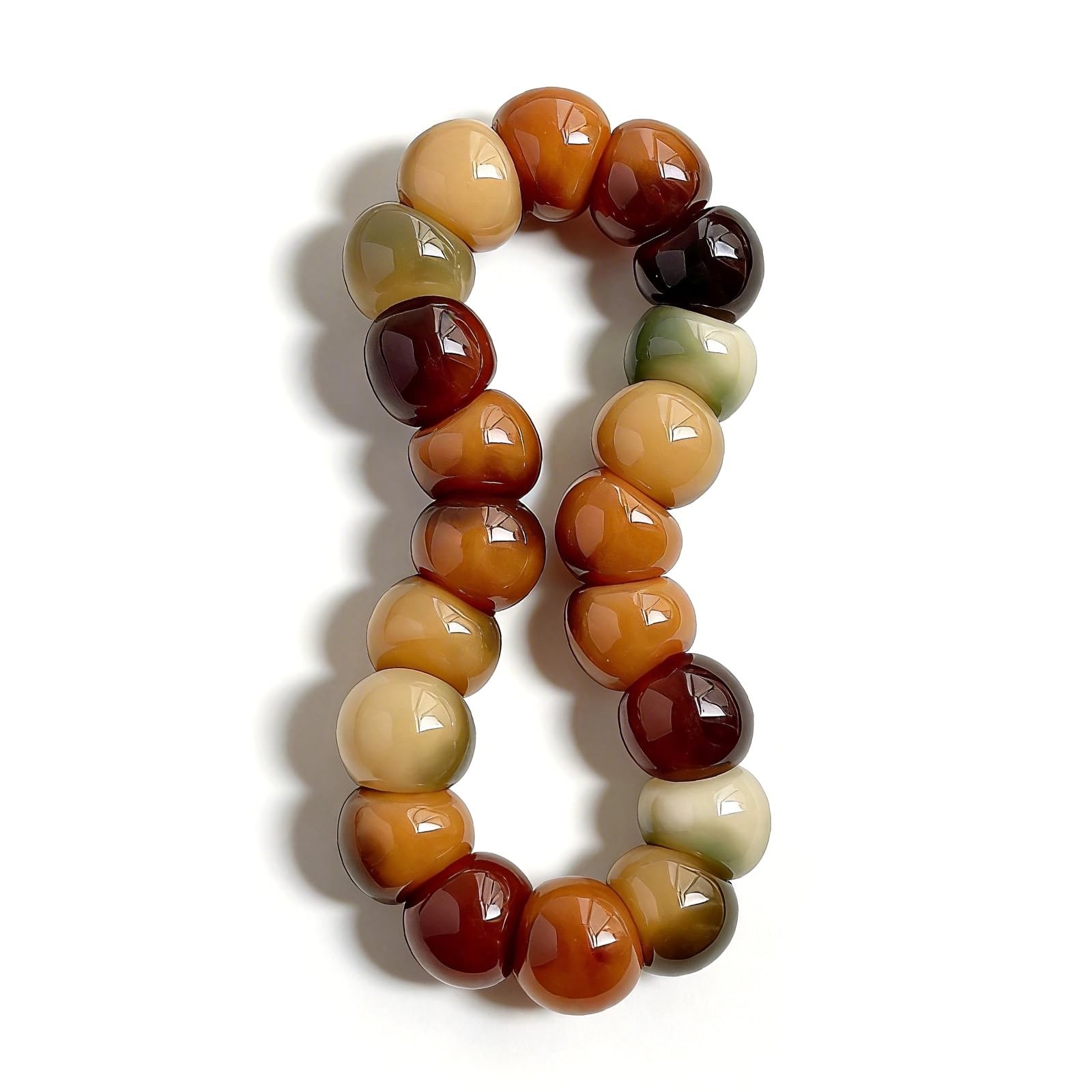 Fidget Bracelet Natural Bodhi Seeds Beaded Bracelets Zen Fidget Stretch Brace…