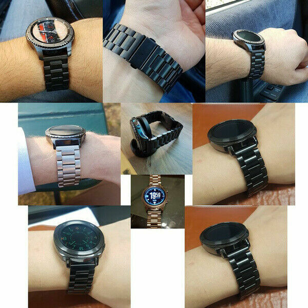 For Samsung Galaxy Watch 5 40/44mm/5 Pro 45mm 4 Classic 42/46mm Metal Band Strap