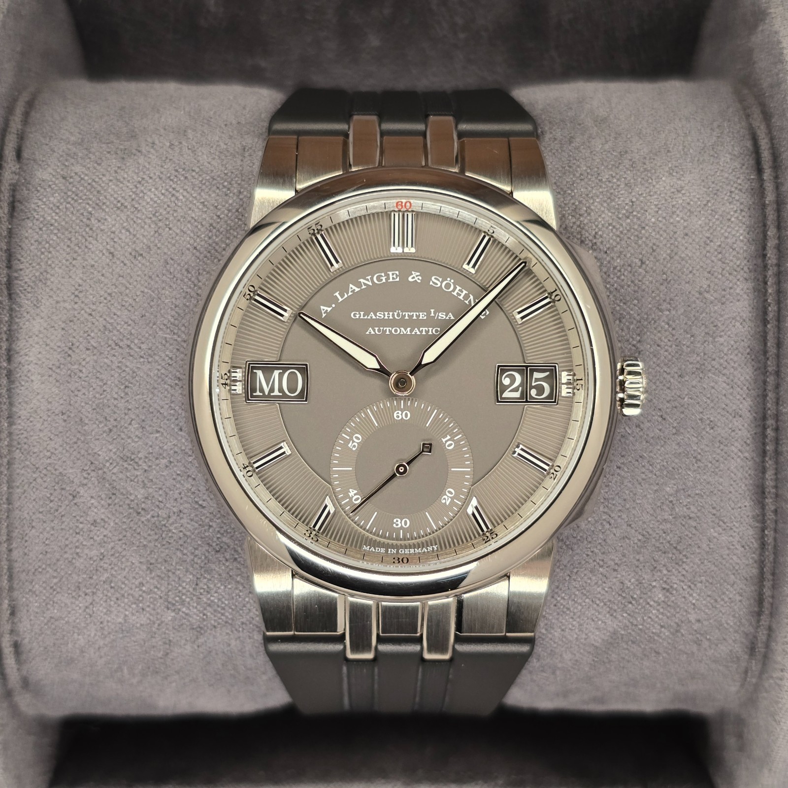 A. LANGE & SOHNE ODYSSEUS 40.5MM 363.068 18K WHITE GOLD GREY DIAL B&P