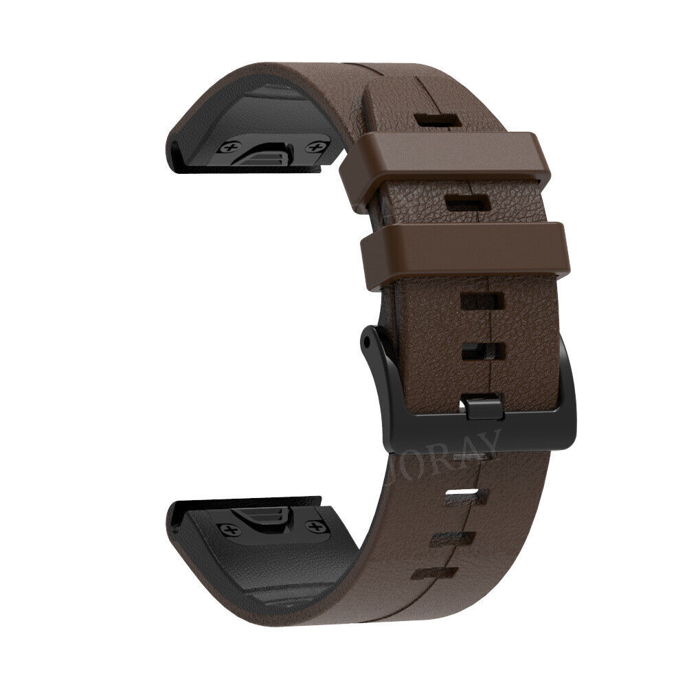 TPU Leather Watch Band Strap For Garmin Fenix 7 7X 7S 6 6X Pro 3 5 5X Plus Epix