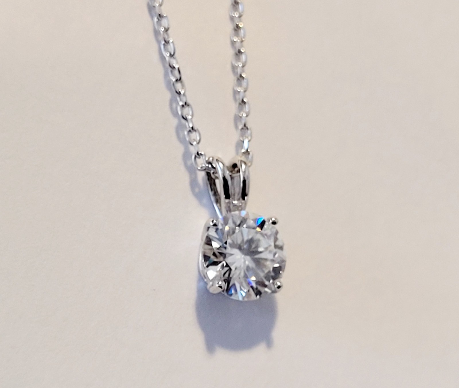 2.00 Carat Moissanite Forever Classic Solitaire Pendant (Charles & Colvard)