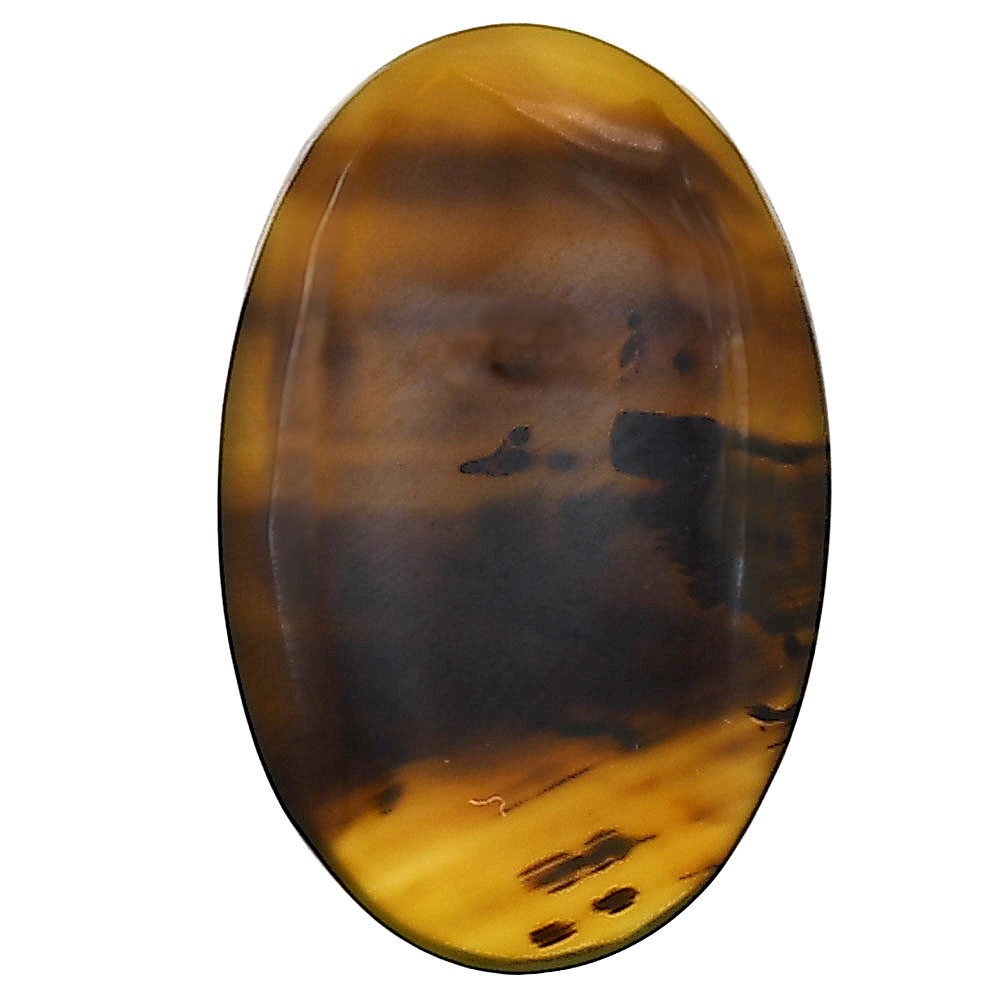 Natural Montana Agate 27.25×17.6×4.3 mm Oval Shape Polished Gemstone LS03926-40