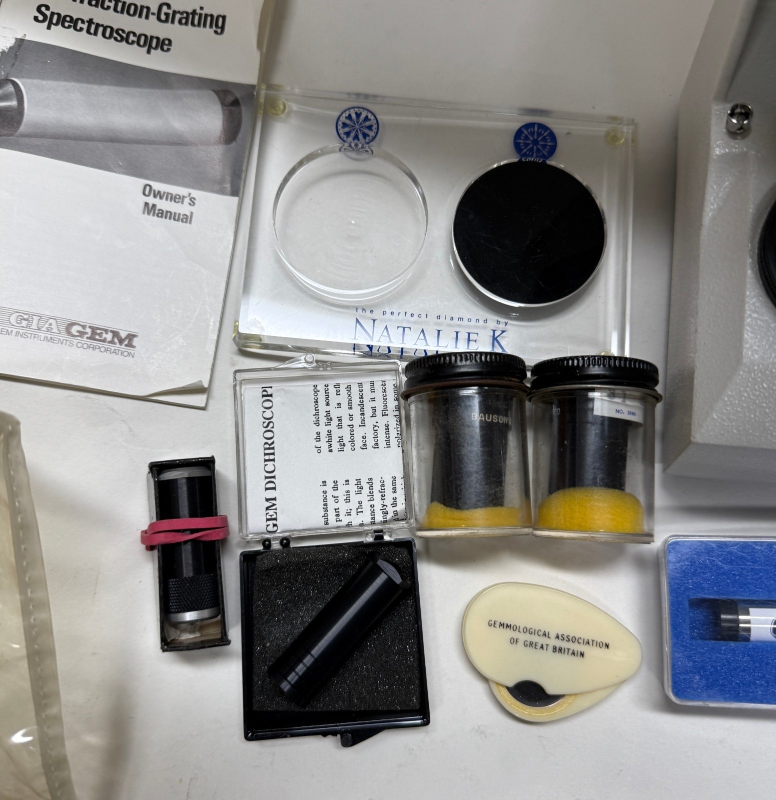 GIA Gem polariscope SPECTROSCOPE AMERICAN OPTICAL Diamond Color Grading Tool