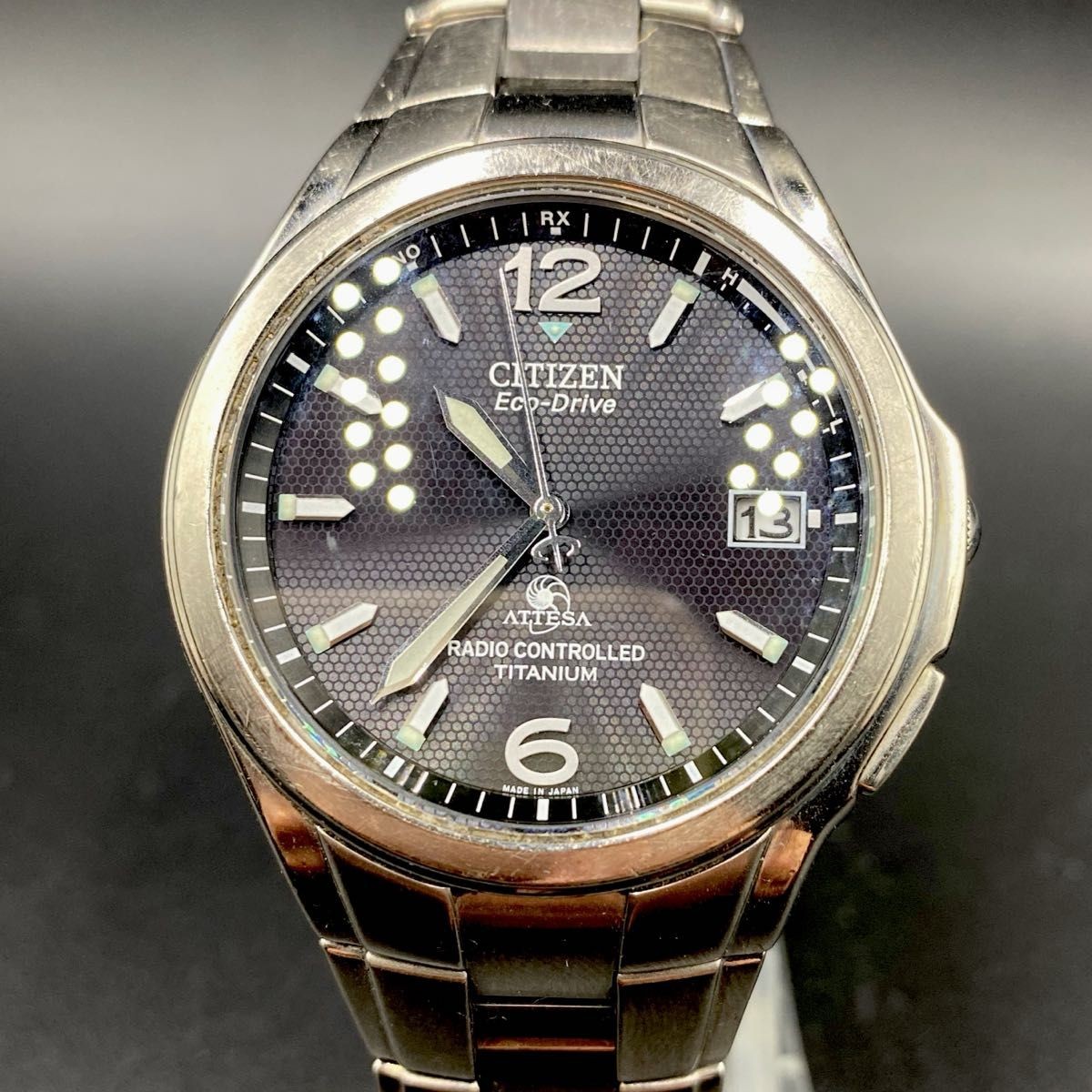 Citizen Attesa H410-T003788 Solar-Powered Titanium Silver