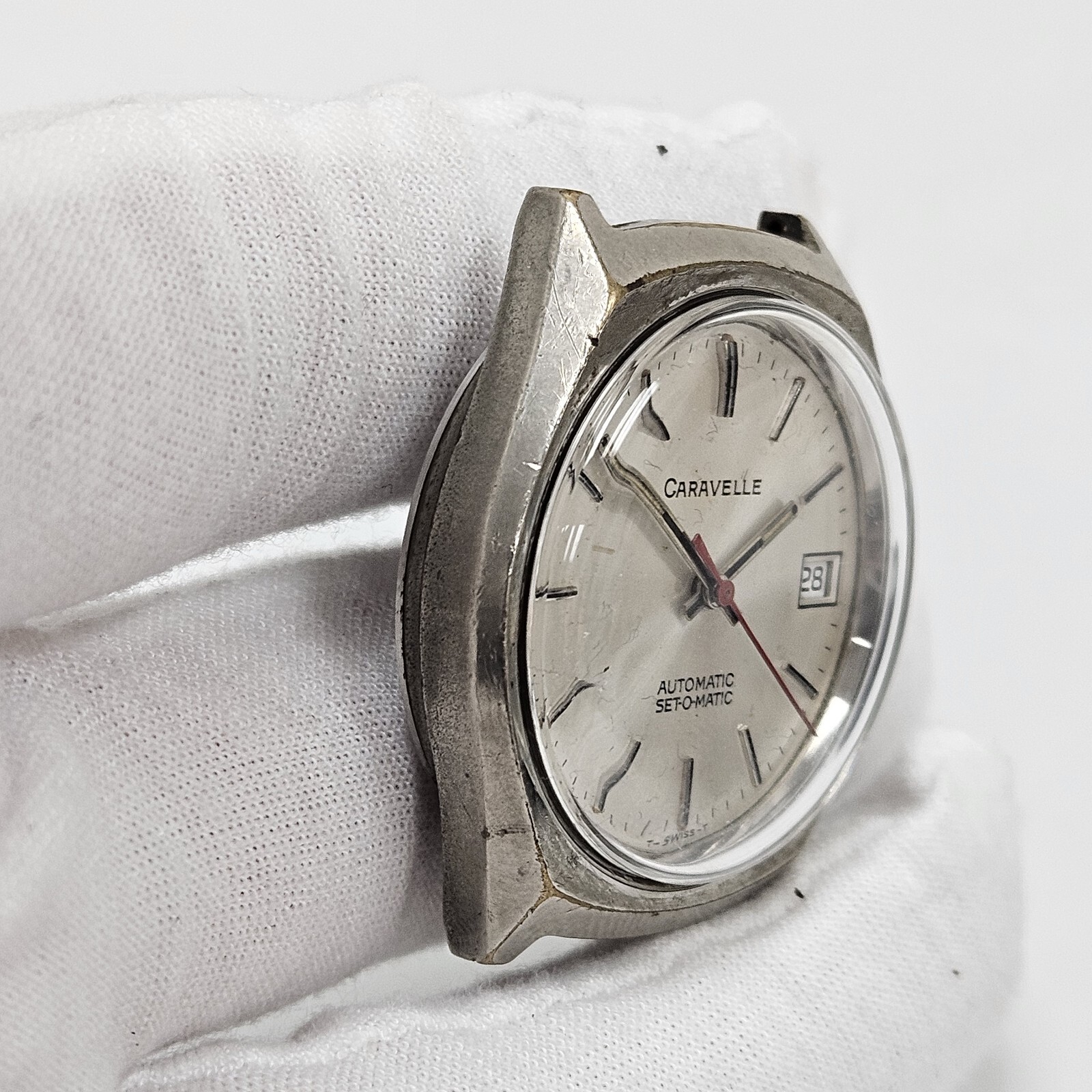 Vintage Caravelle Set-o-matic Cal 1132.50 ETA Movmt 17 Jewel Automatic Date 1978