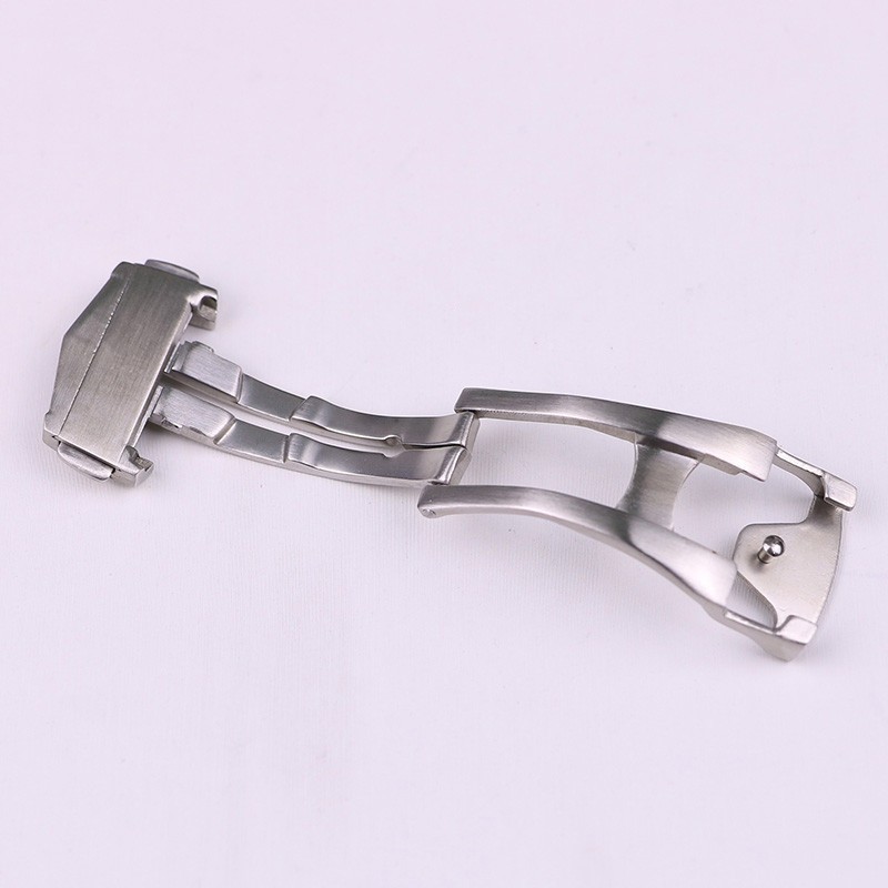 Quality Frosted Stainless Steel Folding Clasp Watch Buckle 18mm 20mm for Omega