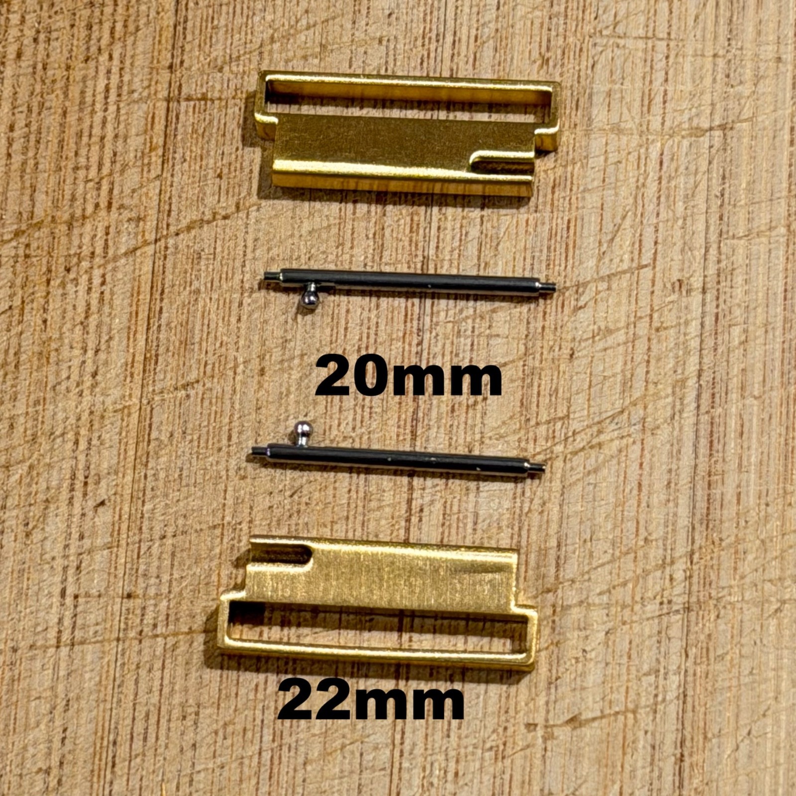 20mm to 22mm Stainless Steel Watch Band Connectors Converters, Strap Adapters
