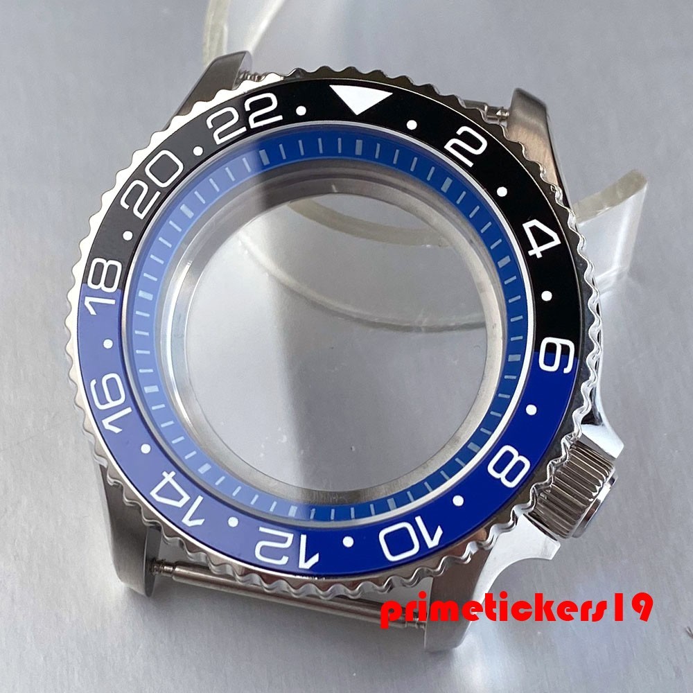 41mm Diving Watch Case+Band Clear Back 3.8 Crown 20ATM Fit NH34 NH35 NH36 NH38
