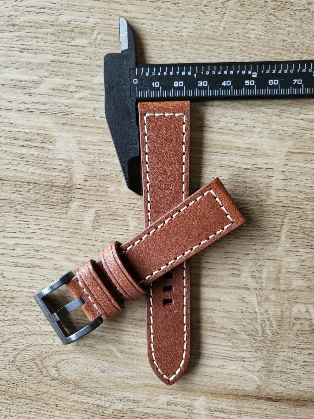 CLASSIC BROWN GENUINE LEATHER WATCH STRAP 22MM EASY FIT HIGH QUALITY SS BUCKLE