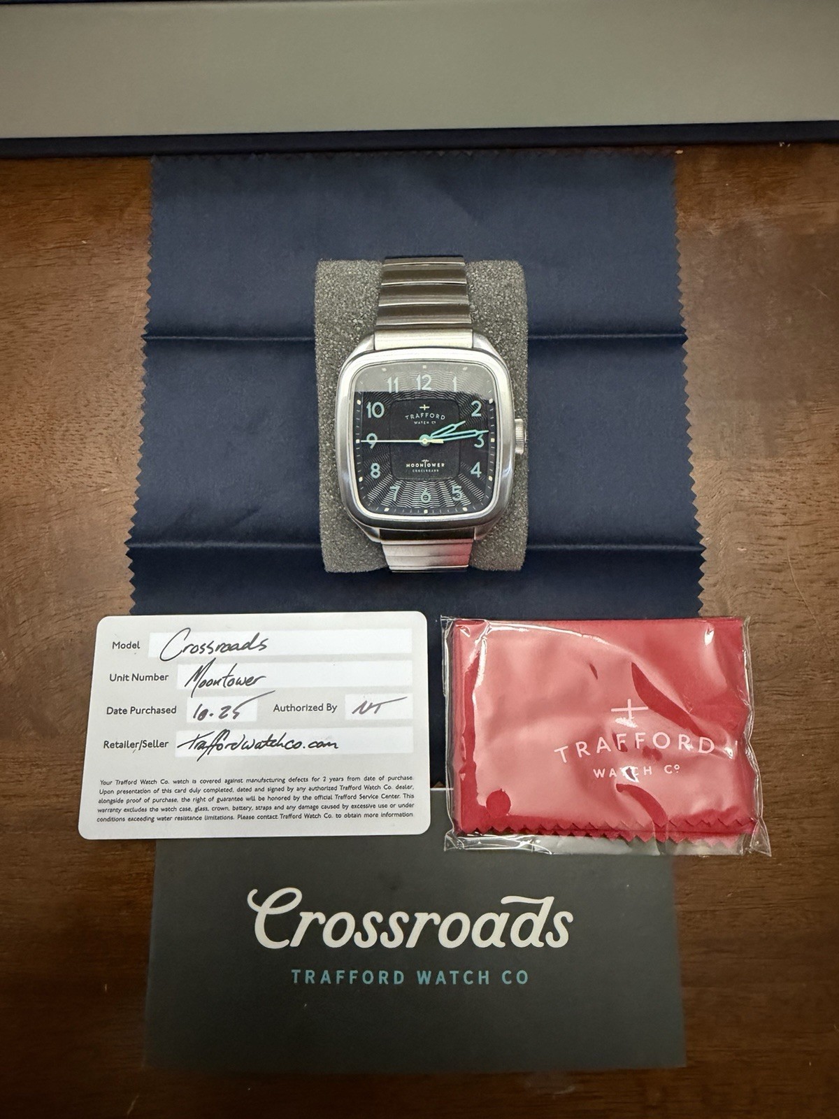 Trafford Watch Co. Crossroads Moon Tower Edition + Metal Bracelet