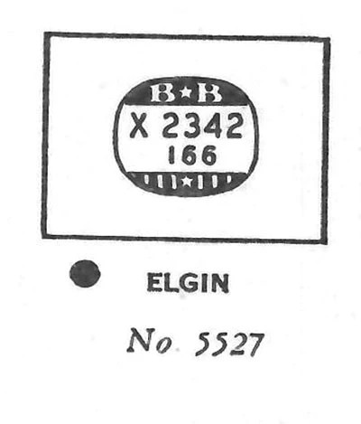 ELGIN : DUNDEE & 5527 – Rectangle 23.4mm x 16.6mm DUREX