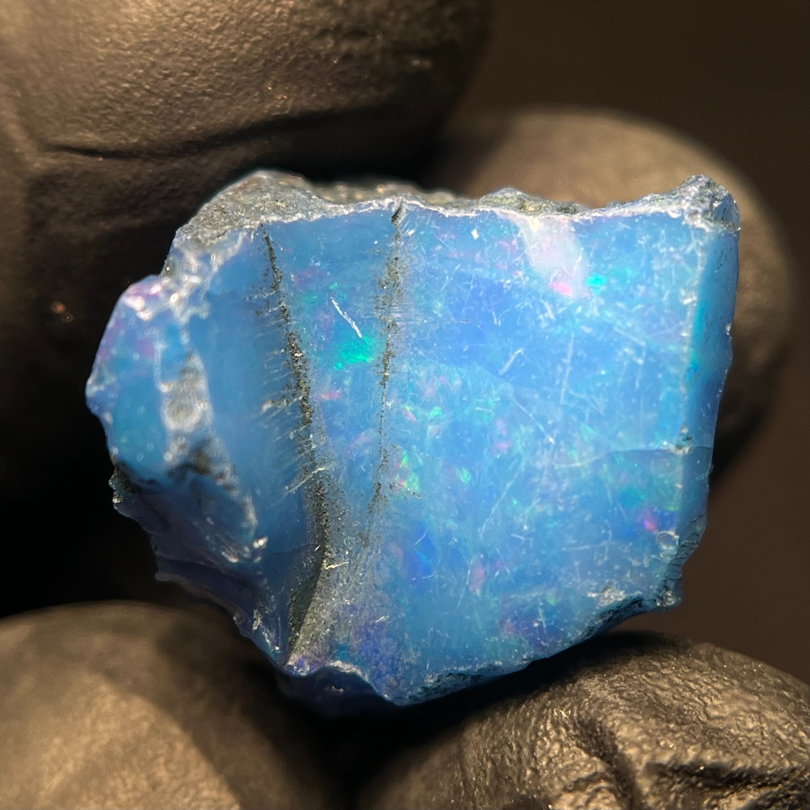 9.80 Cts Black Opal Rough Natural Ethiopian Welo Smooth Opal Raw Loose Gemstone