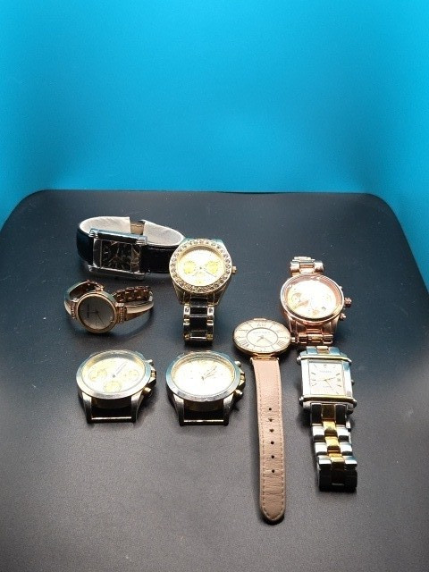 8 pc Lot of Michael Kors, Geneve, Anne Kline & Aldo Women’s Watches