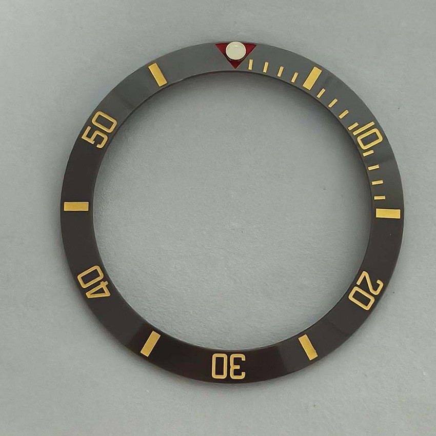 Replacement Ceramic Bezel Insert SUB Beveled Bezel Ring Watch Accessories