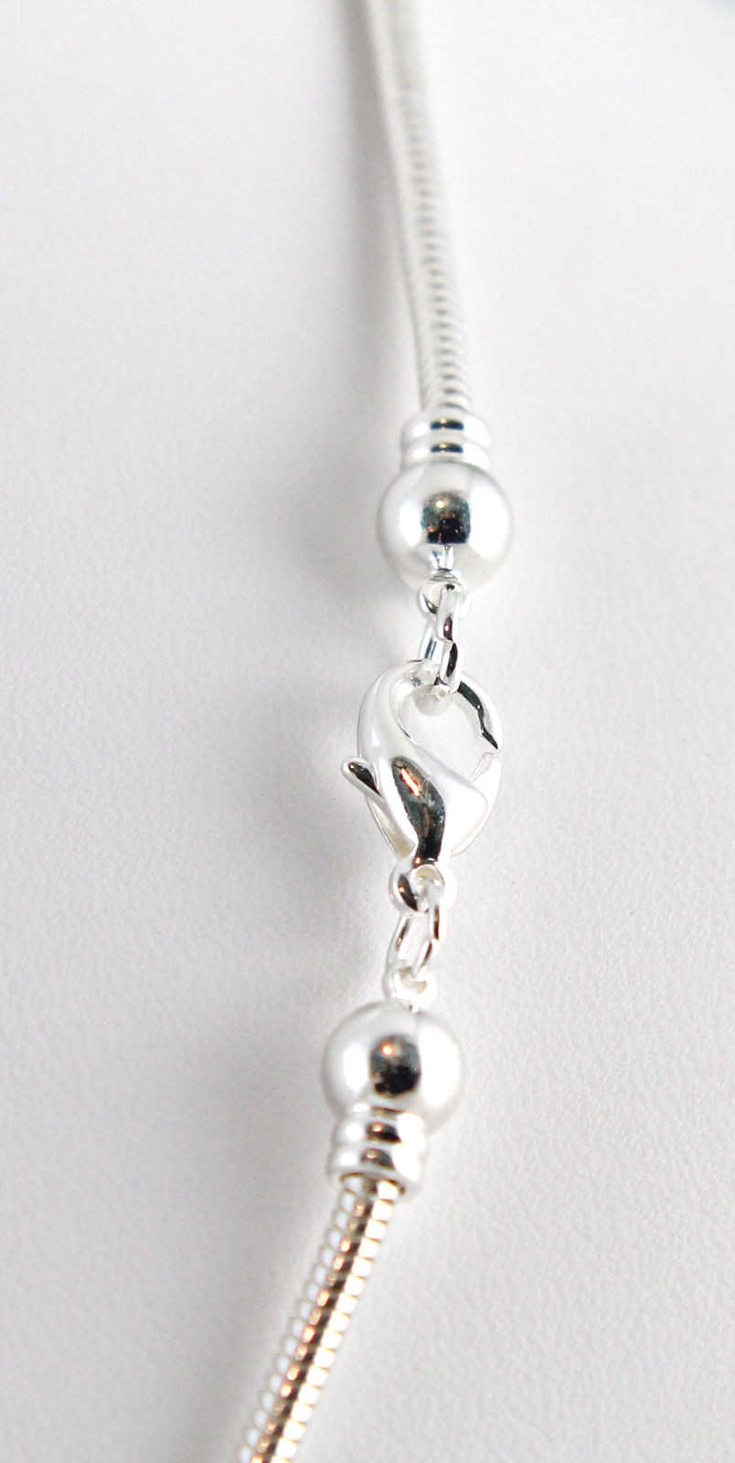 Dione Add-a-Bead 2.6mm SP Chain 3mm Threaded End Necklace 5 Lengths to Pick From
