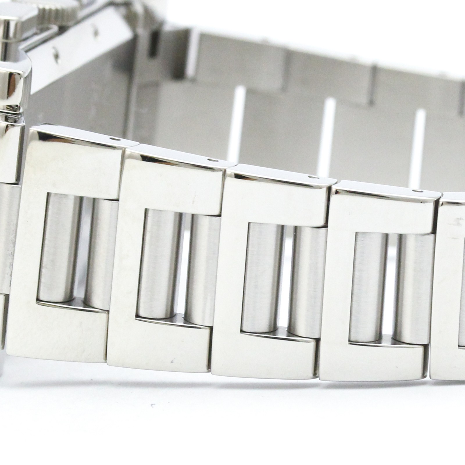 BVLGARI Rettangolo Stainless Steel Quartz Mens Watch RTC49S Polished BF594751