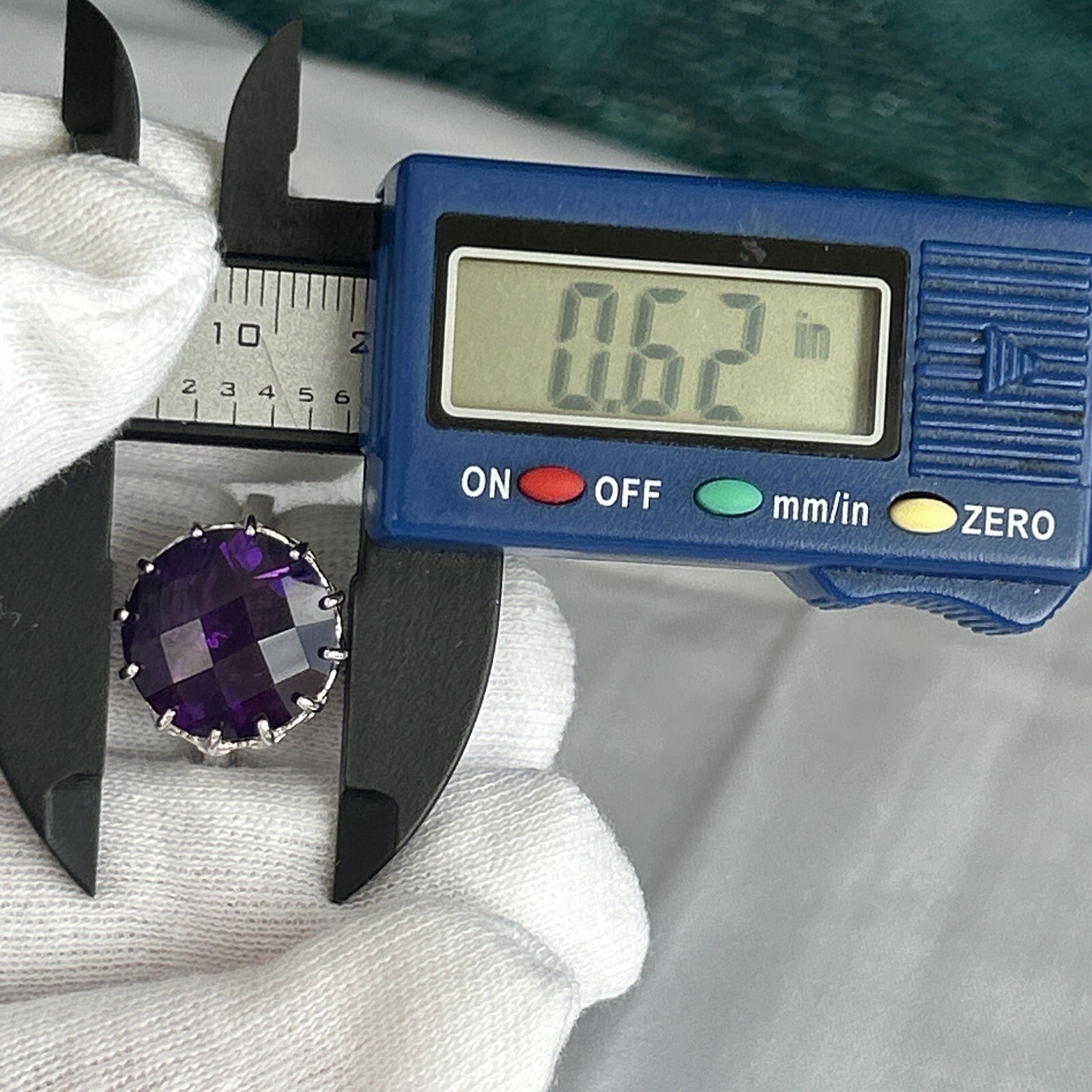 Sign BBJ Bangkok Co Sterling Silver 925 Amethyst Ring Size :7.75 New