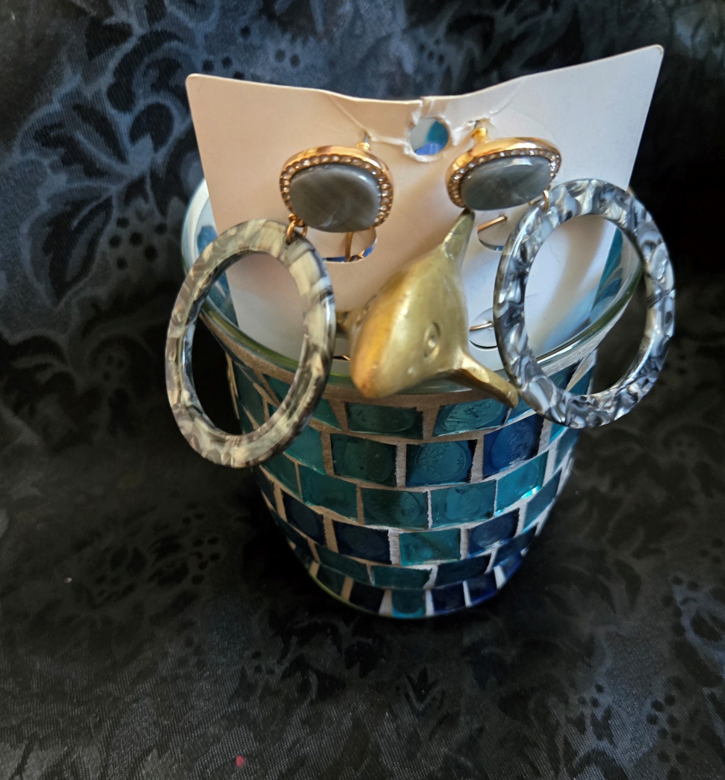 MYSTERY BOHO OCEAN/BEACH- THEMED JEWELRY JAR: Bracelets, Necklaces, Earrings