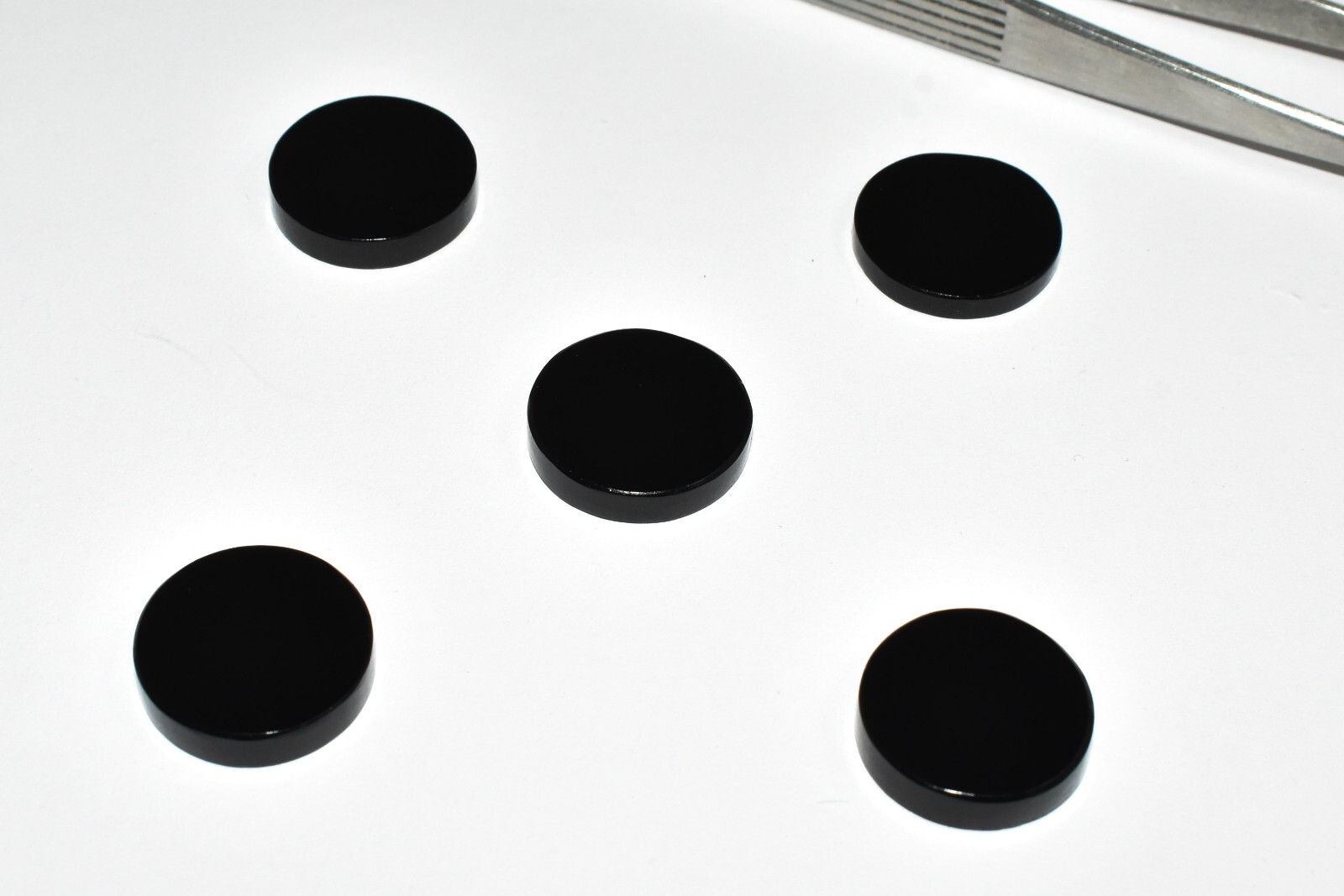 natural black Onyx Flat , black Onyx Round Shape Coin,Loose gemstone