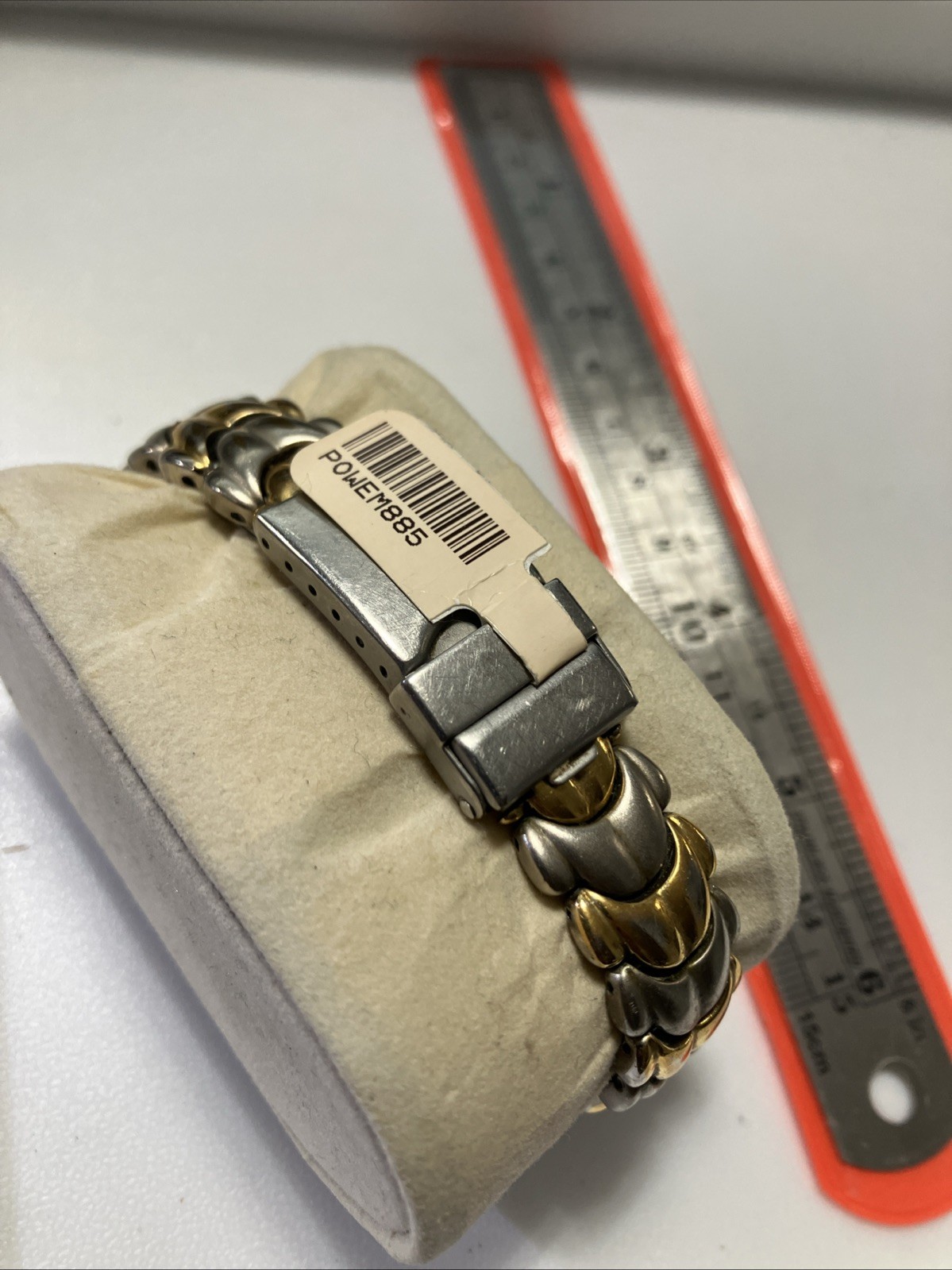 Elgin PreOwned Two Tone Quartz Watch EM885 Fresh Battery