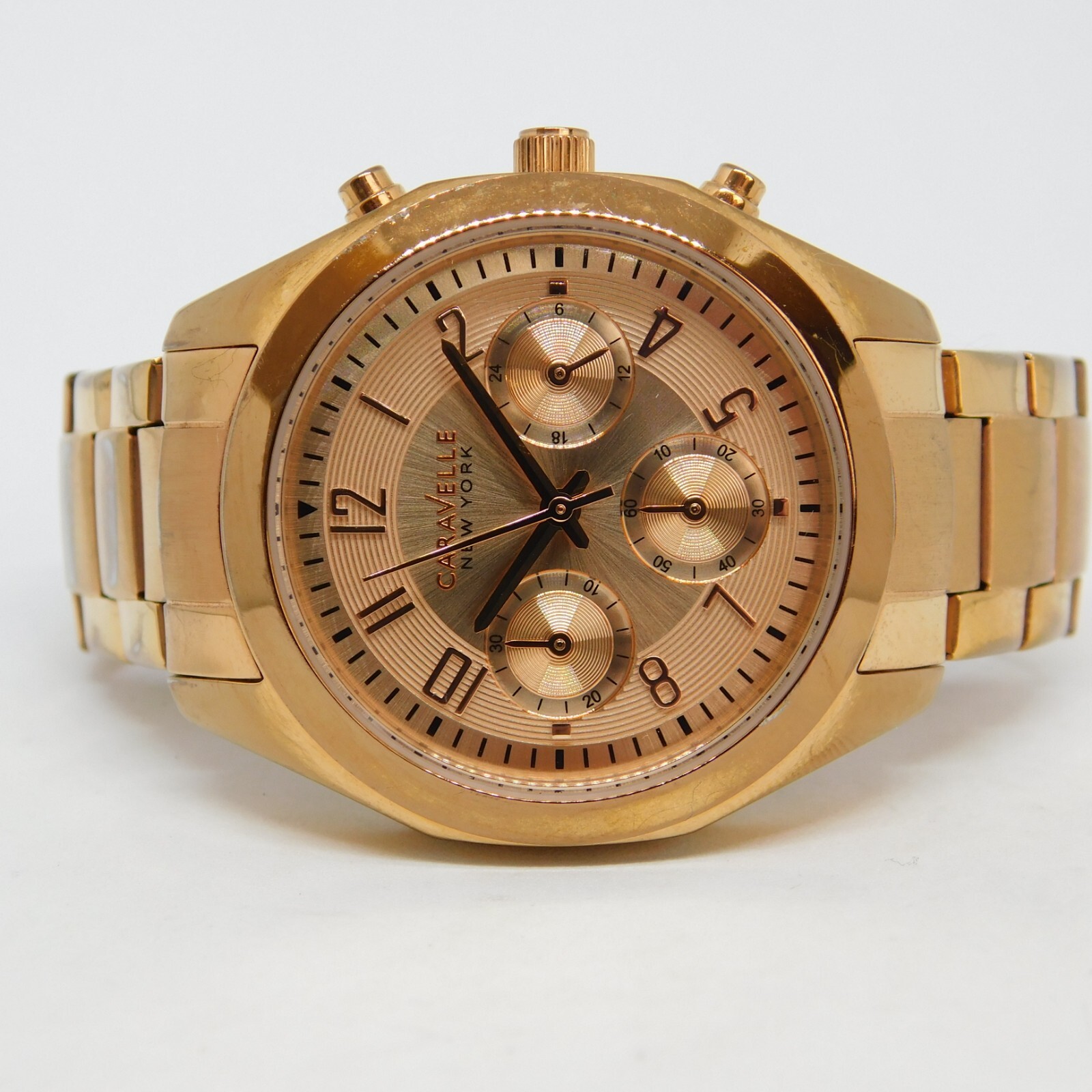 Caravelle New York B4 Stainless Steel Women’s Watch Sz. 5 3/4″ New Battery