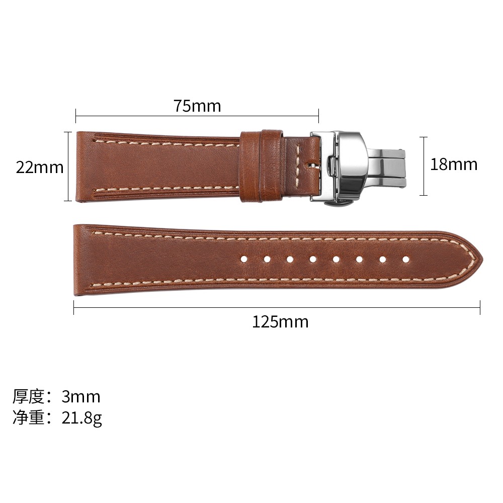 Replacement Leather Watch Band Genuine Watch Straps for Men Women Christmas Gift
