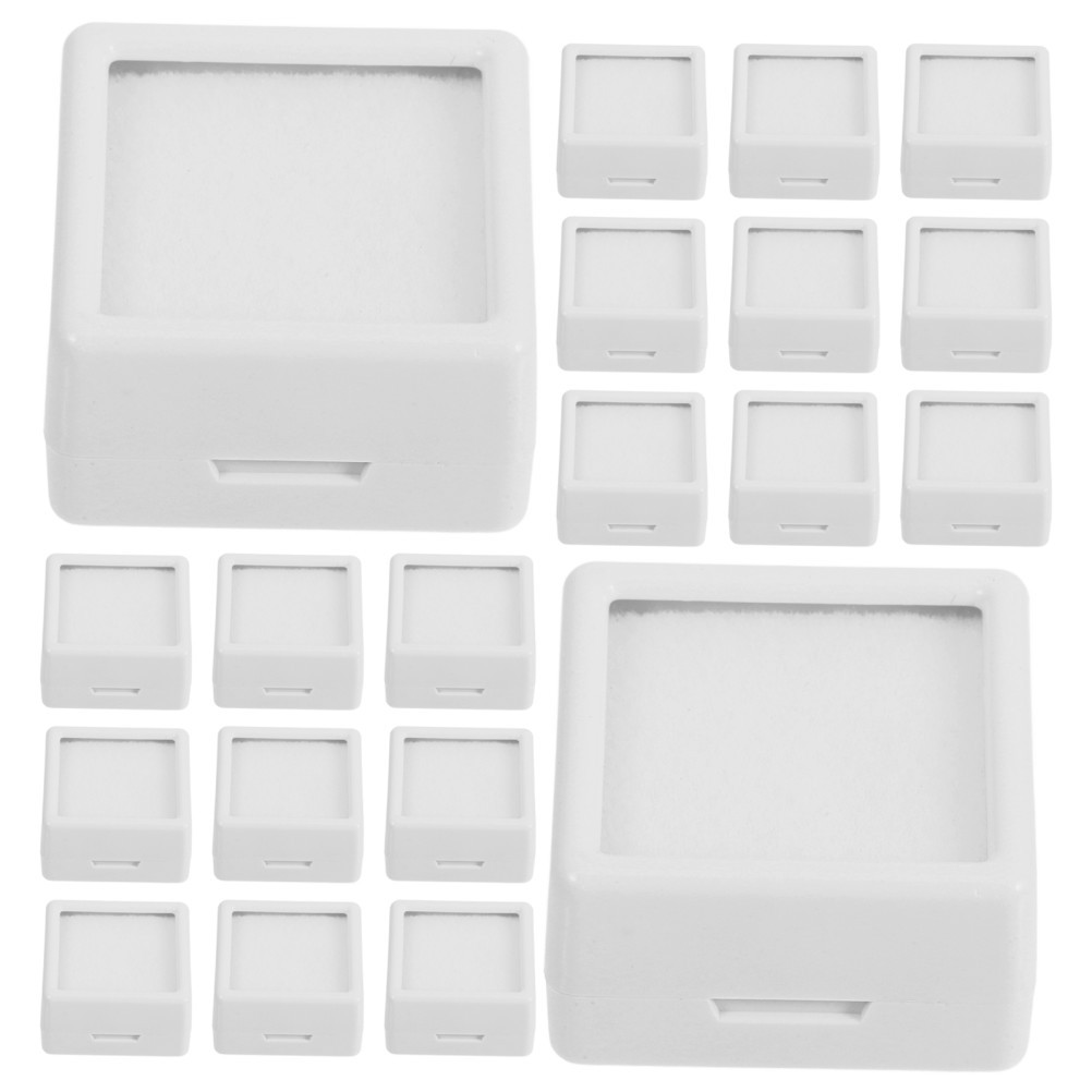 20 Jewelry Show Box Presentation Case Display for Rocks Container Pcs