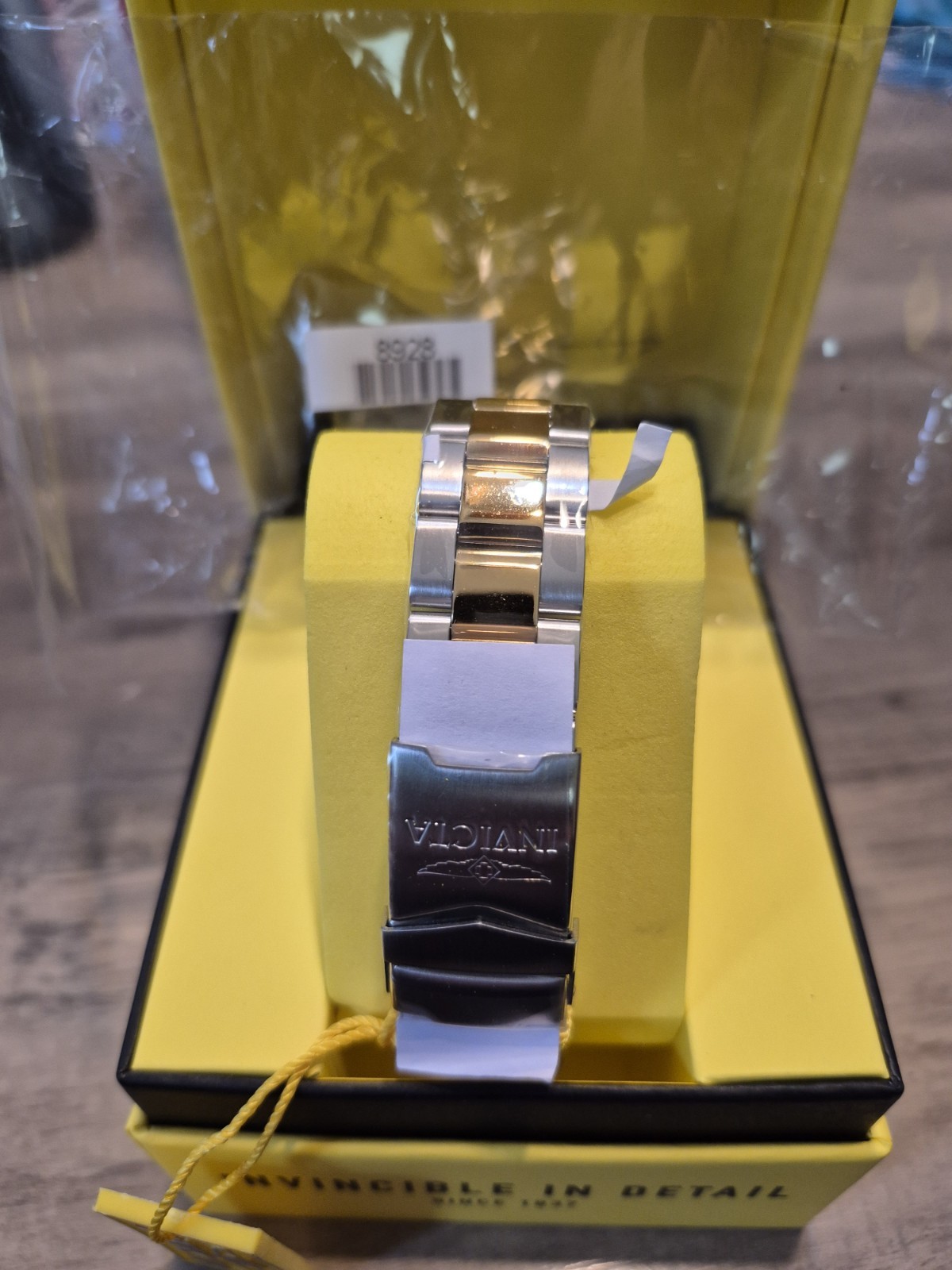 Men’s Pro Diver 40mm Two-Tone Automatic Watch, Steel/Gold, Blue Dial, Coin Bezel