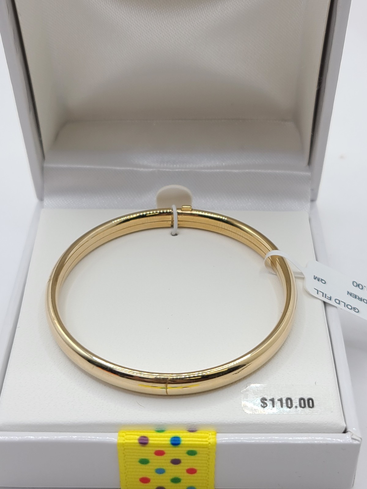 Banter by Peircing Pagoda Children 14K Gold Fill Polish Bangle – 4.5″ Diameter
