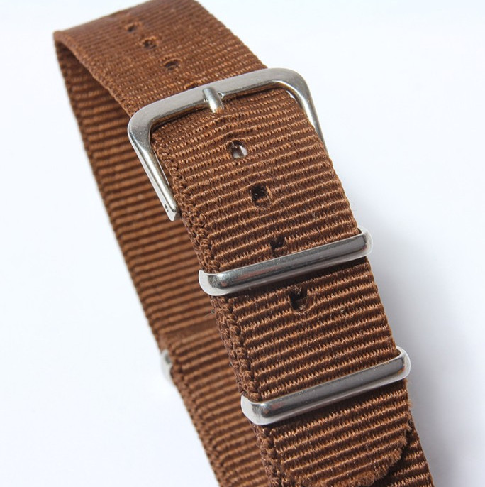 Nylon NATO Watch Strap Band – 16mm 18mm 20mm 22mm -Black Green White Brown
