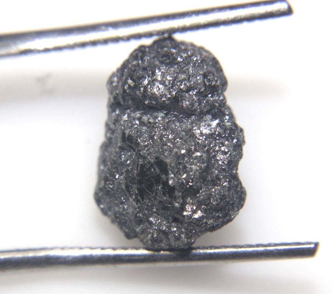 8.76CTS NATURAL REAL RAW UNCUT GREY ROUGH DIAMOND 14.70×10.95×7.80 MM
