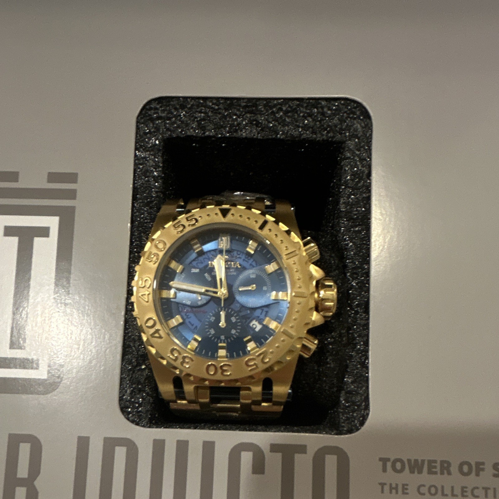 Invicta Jason Taylor 26417 Limited Edition 173/999 Swiss Chronograph Blue Dial