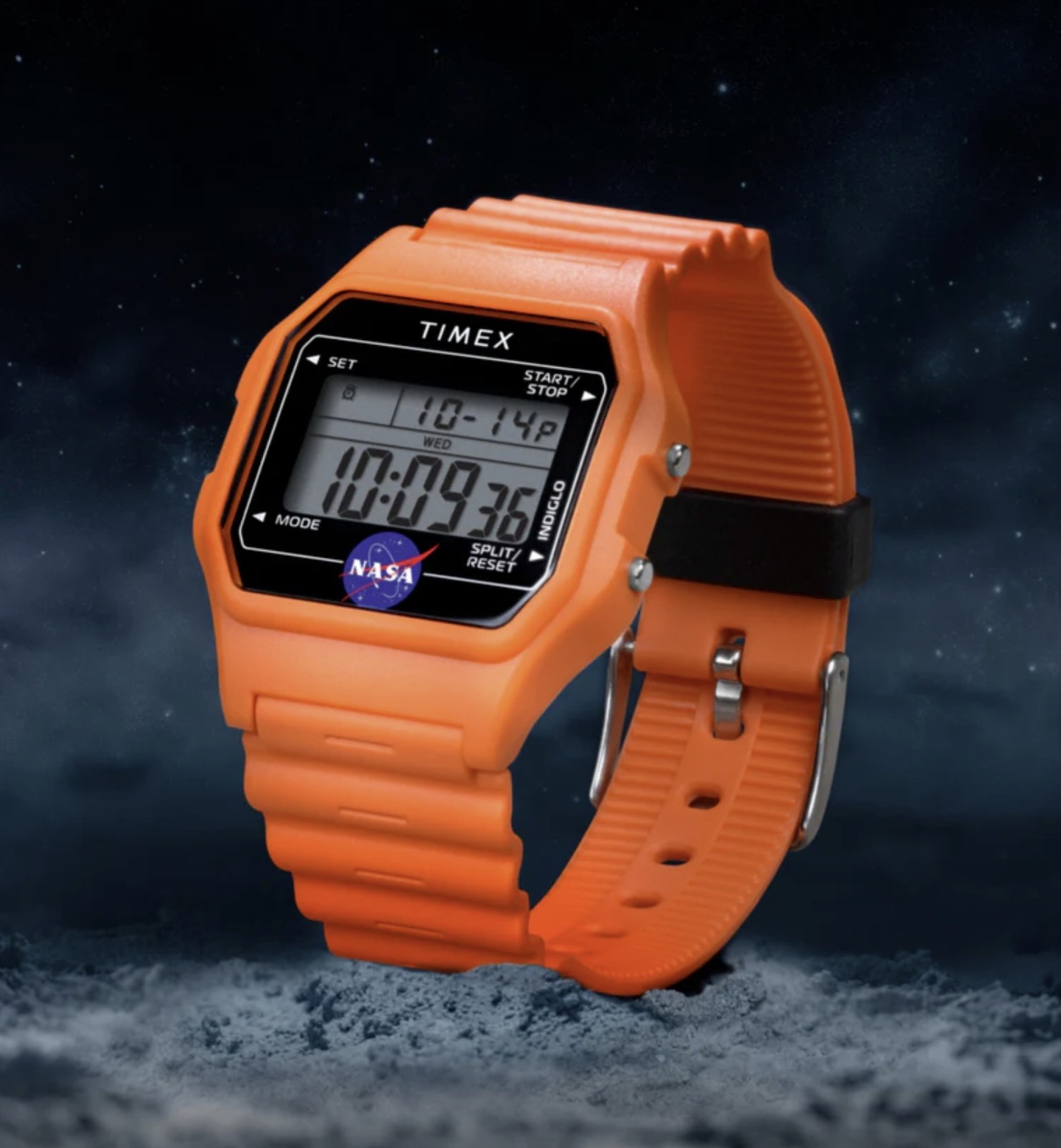 Timex NASA Artemis **Orange** Digital Watch TW2Y13300 NEW IN BOX