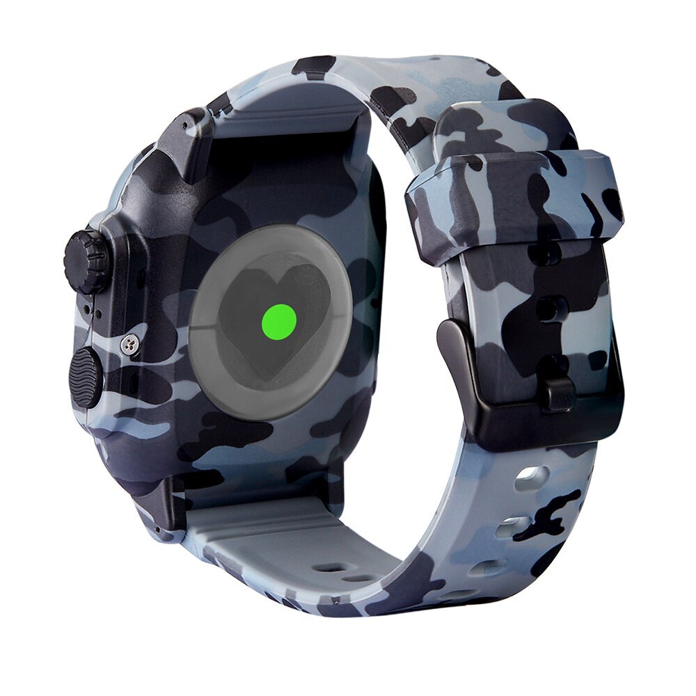 Waterproof Case with iWatch Band Strap For Apple Watch Series 8 7 6 5 4 3 2 1 SE
