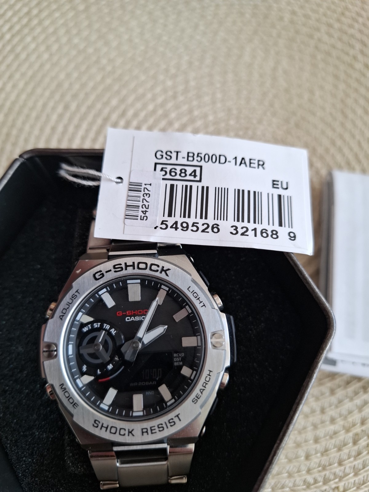 CASIO, G SHOCK, G STEEL GST-B500D-1AER.BNIB
