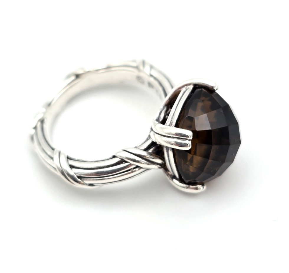Peter Thomas Roth (PTR) Sterling Silver Ribbon Reed Fantasies Ring Sz 6