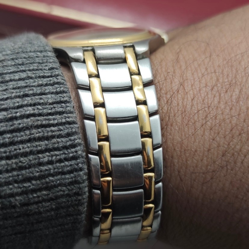 Vintage Yema Paris Chiffre Roman Gold Plated Watch Men’s Quartz 34mm