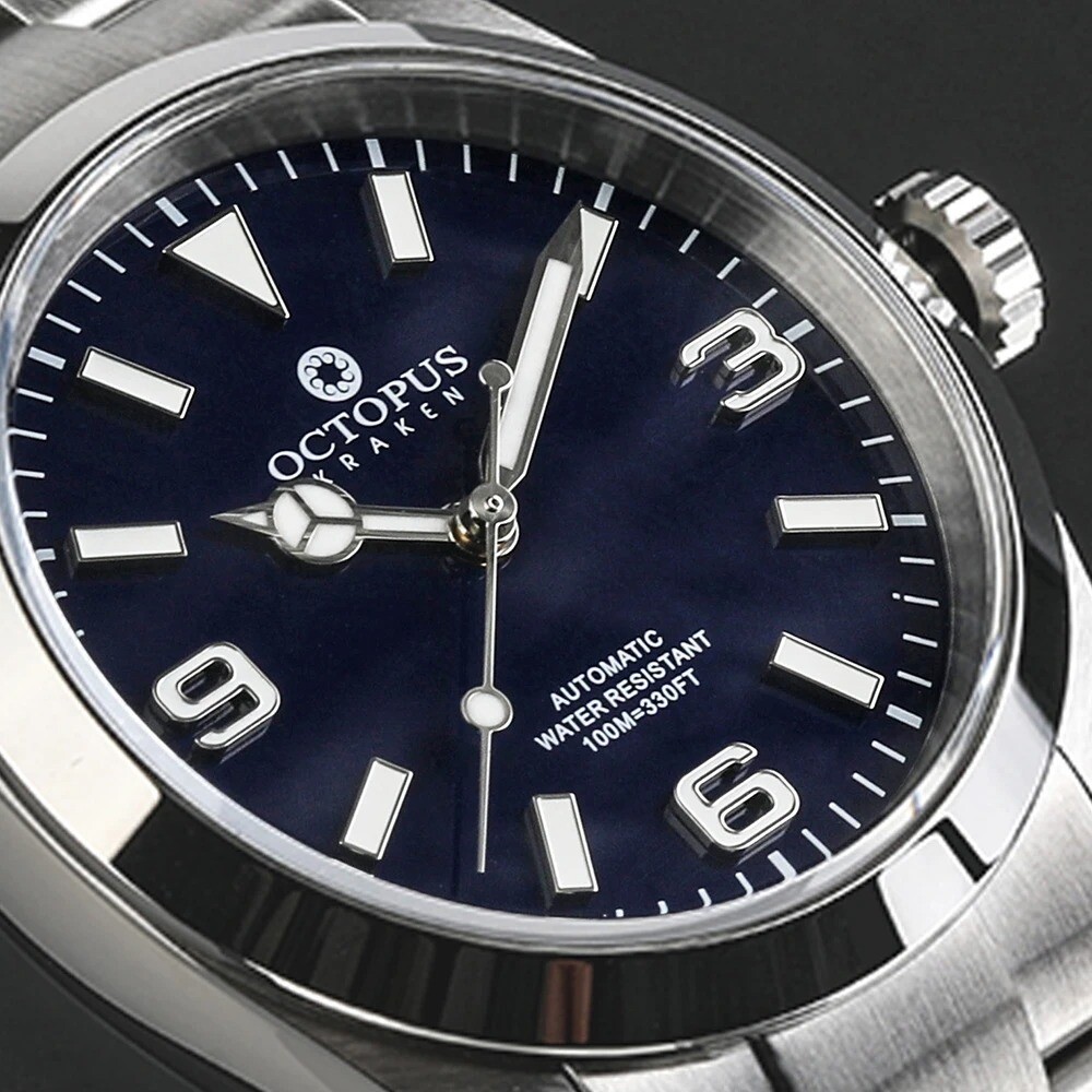 OCTOPUS KRAKEN Adventurer PT5000 SW200 Automatic 100M Watch BGW9 36mm 316L Dress