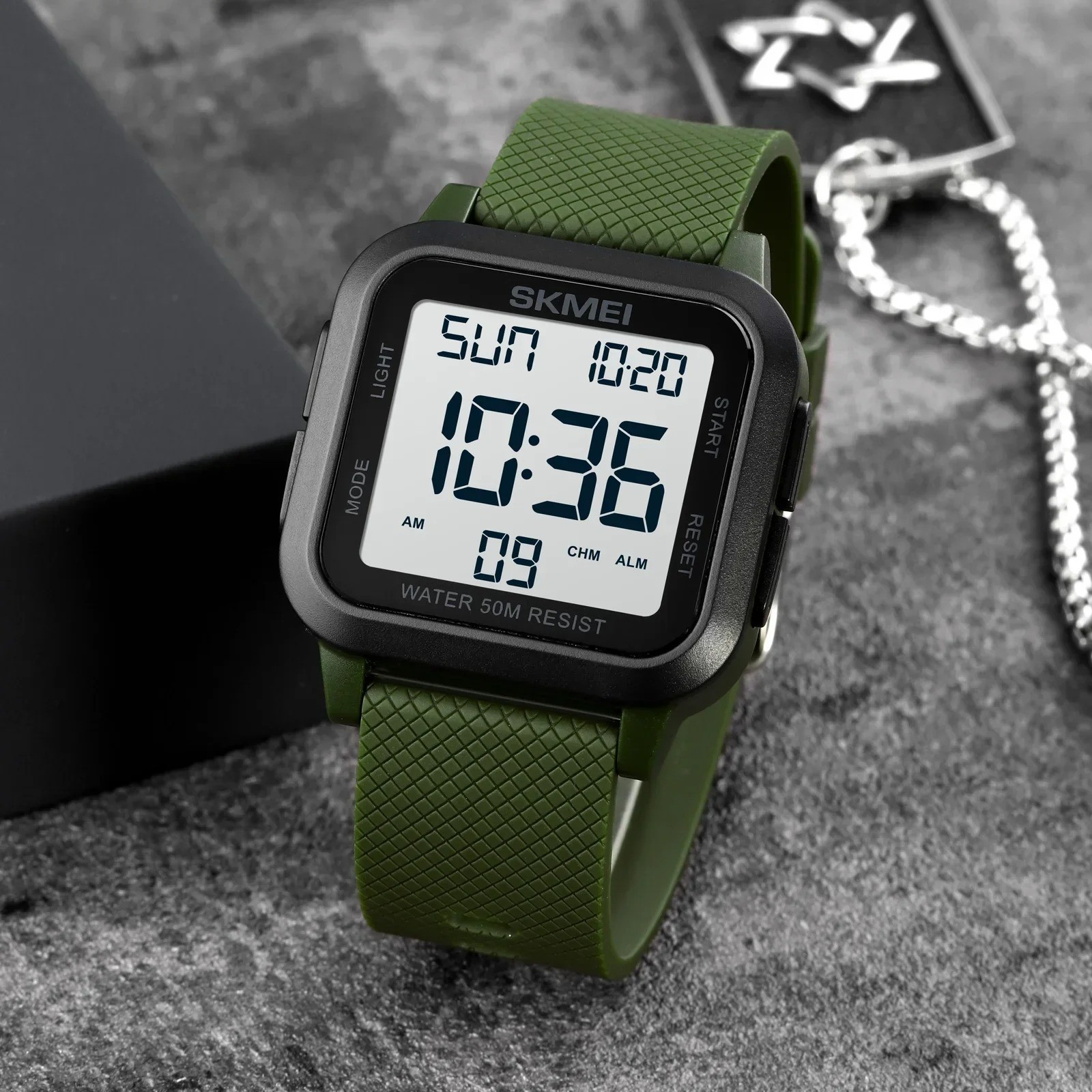 Men’s Military Sports Watch LED Screen Large Digital Face Waterproof Wristwatch