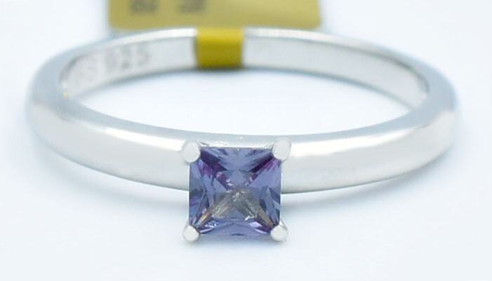 AAA ALEXANDRITE 0.45 Cts SOLITAIRE RING .925 Sterling Silver – NEW WITH TAG