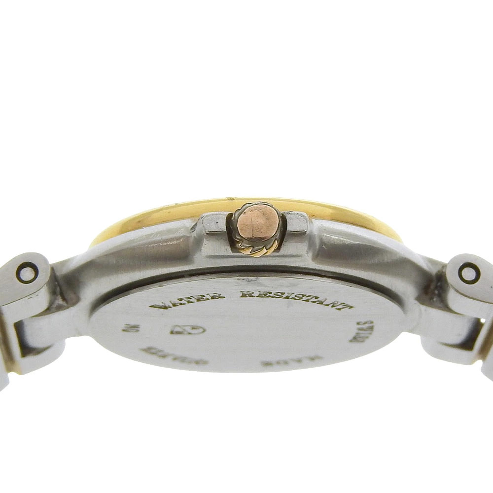 Dunhill wristwatch stainless steel quartz analog white dial ladies used