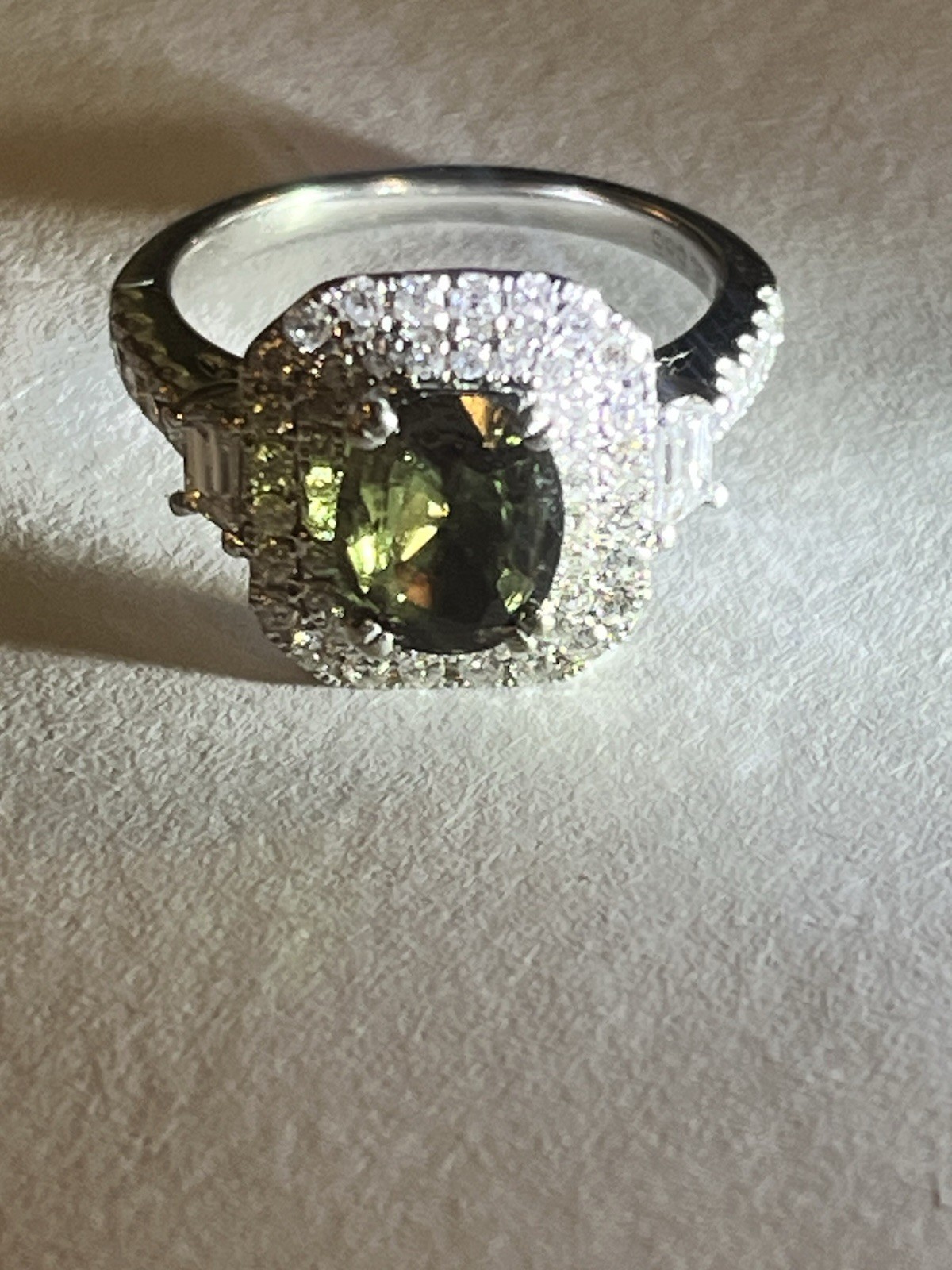 GIA Certified Natural Alexandrite Size7 Natural Diamond Wedding READ!