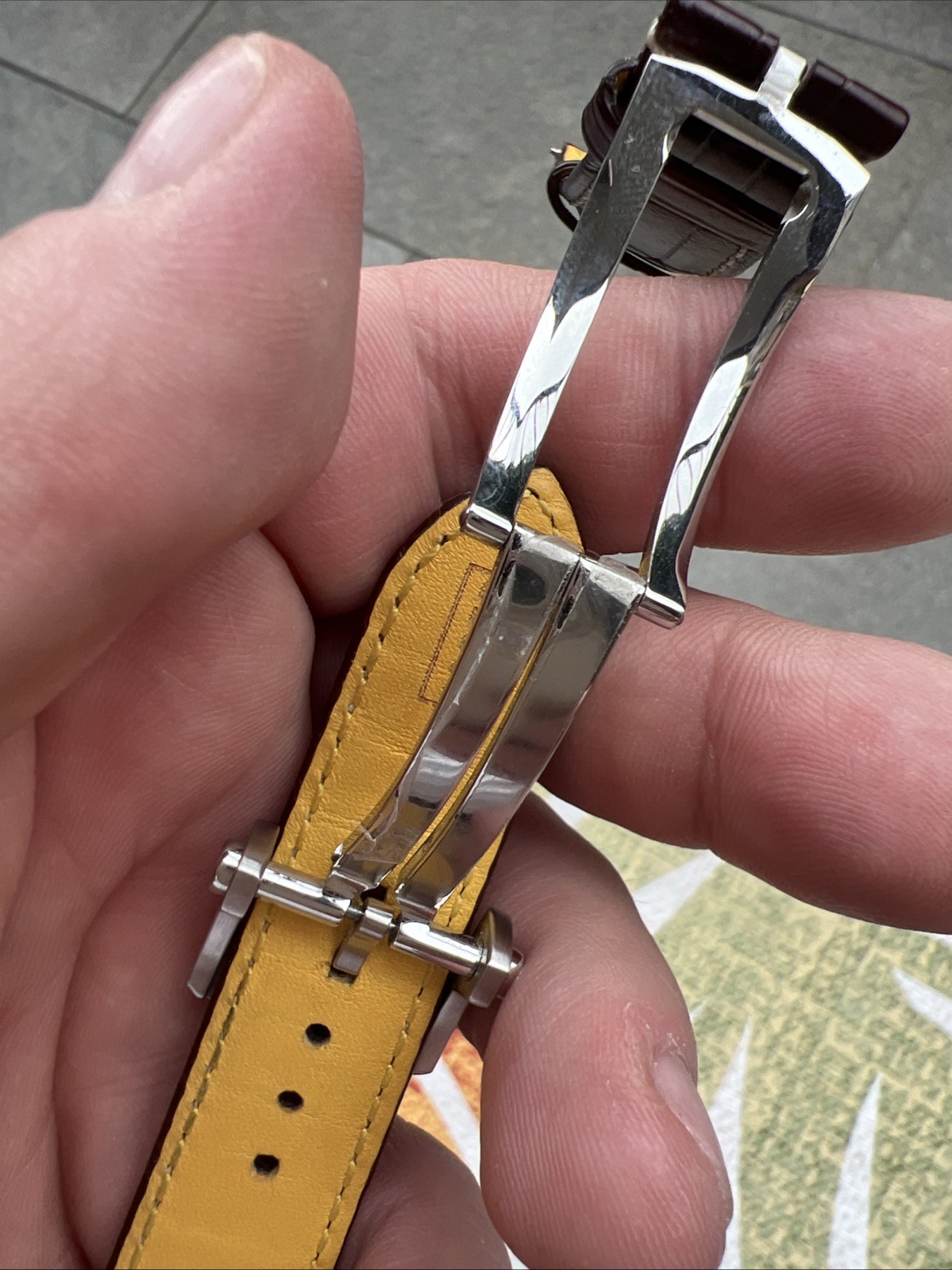 Breitling Croco Strap w Deployment Clasp 22-18 mm Brown