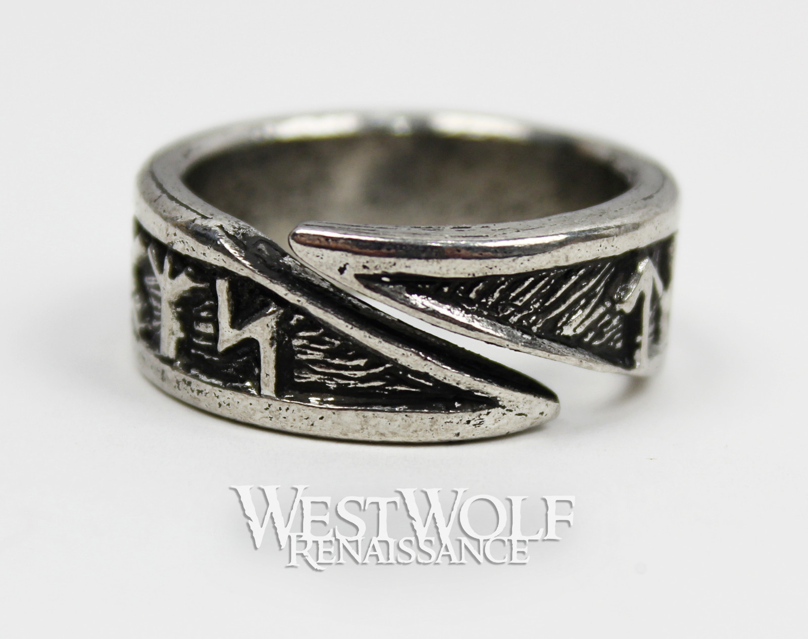 Viking Rune Ring – Norse/Norway/Nordic/Runic/Medieval/Band — Size 9/10/11/12/13