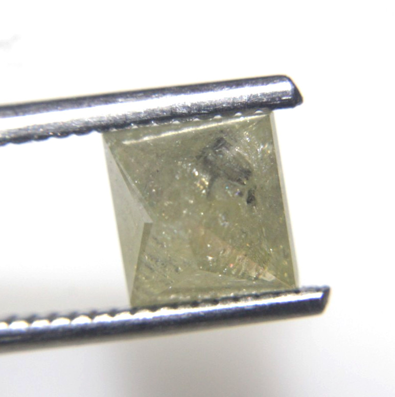 2.20 Ct Natural Real Yellow Color Princess Cut Diamond 6.87×6.65×5.07 MM
