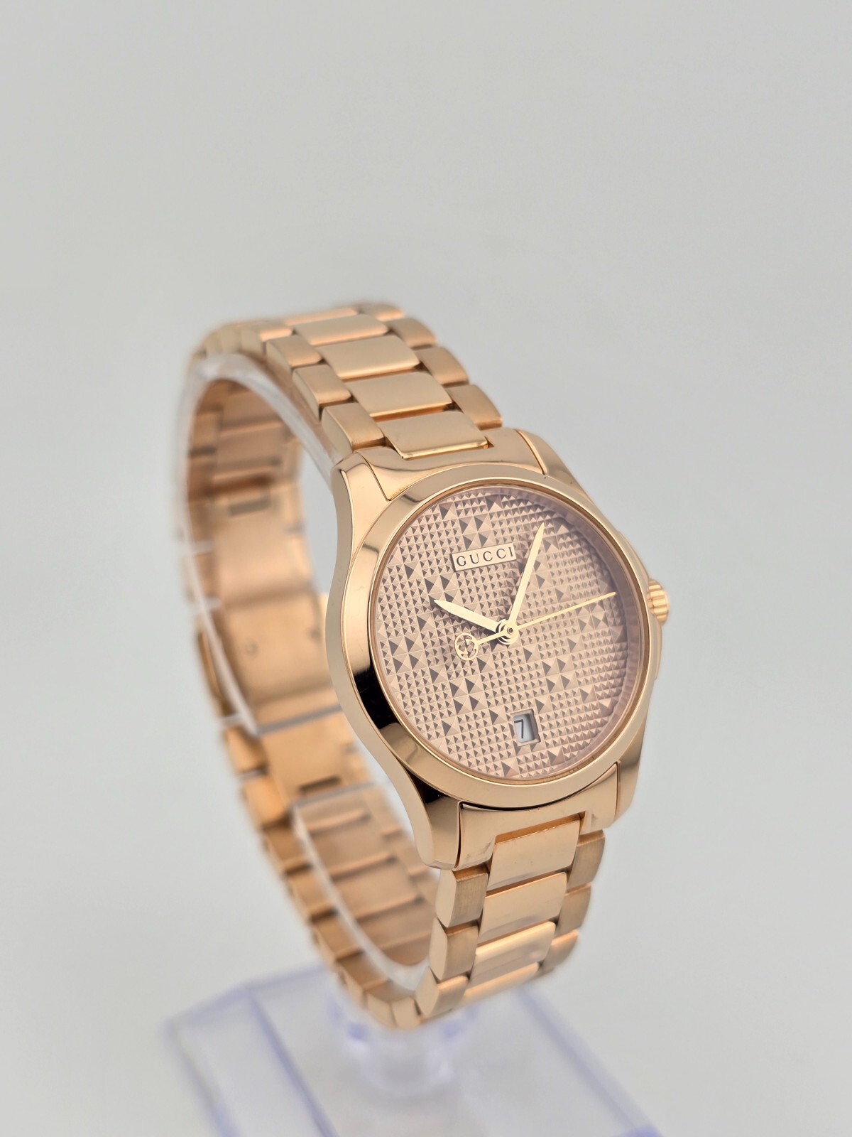Gucci G-Timeless Women’s Rose Gold Tone Ladies Watch – YA126567 ($1010 MSRP)
