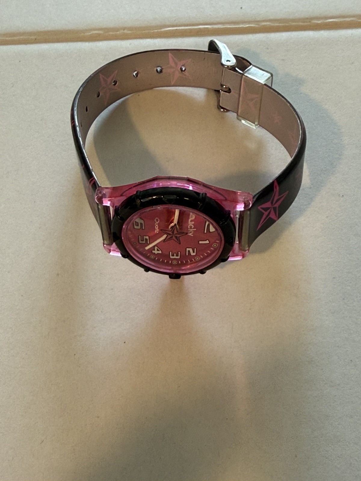 LUCKY BRAND – Ladies Quartz Watch – Pink & Black