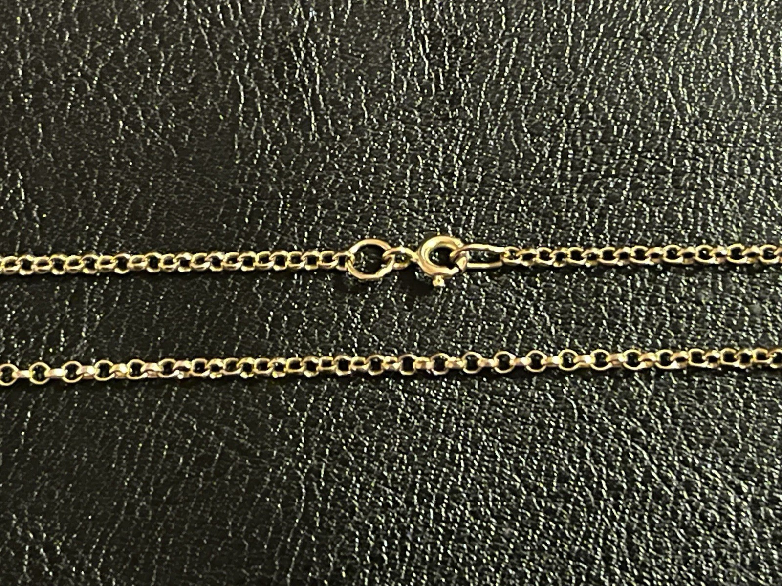 9 k YELLOW GOLD Belcher Chain 45.5 cm