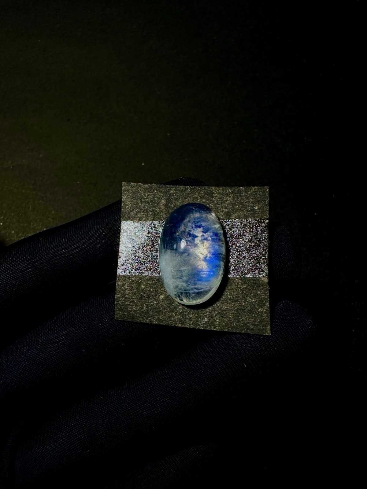 20Cts. Rainbow Moonstone, Blue Fire Rainbow Moonstone, Custom Ring Stone, 13×20
